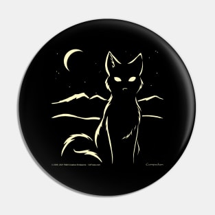 Moonlit Fox Pin