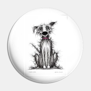 Fuzzy dog Pin