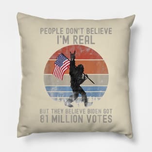 Bigfoot Votes Pillow