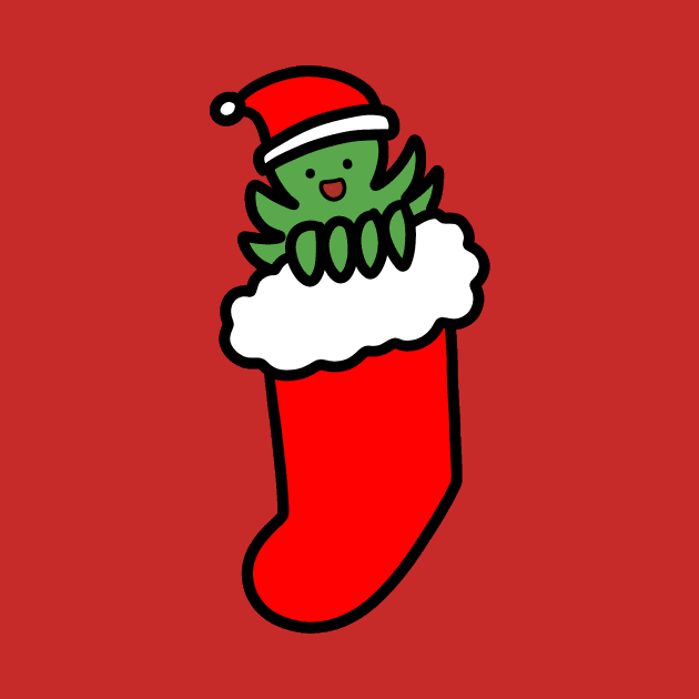 Christmas Stocking Octopus by saradaboru