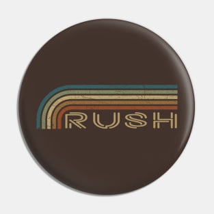 Rush Retro Stripes Pin