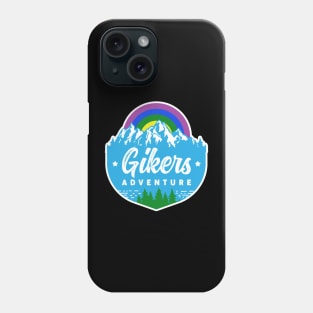 Gay Hiker and Biker Outdoor Activity Theme Gikers Phone Case