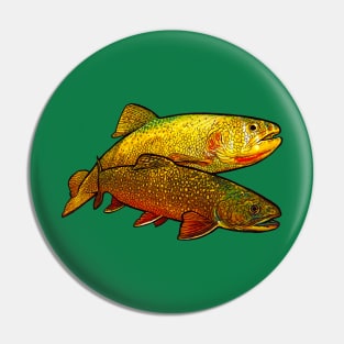 Two Trouts Pin