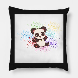 Girl Panda Bear Pillow