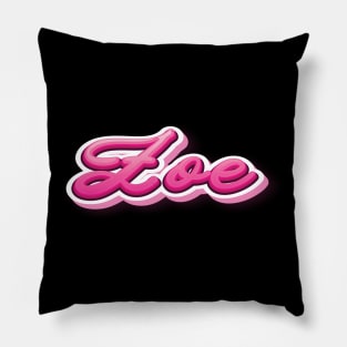 Zoe Zoey Name Pillow