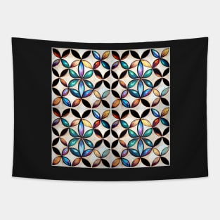 Stained glass colorful pattern, model 3 Tapestry