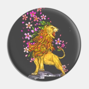 Blooming Lion Pin