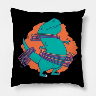 Hula Hoop Dino Pillow