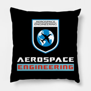 Best aerospace engineering text and logo Pillow