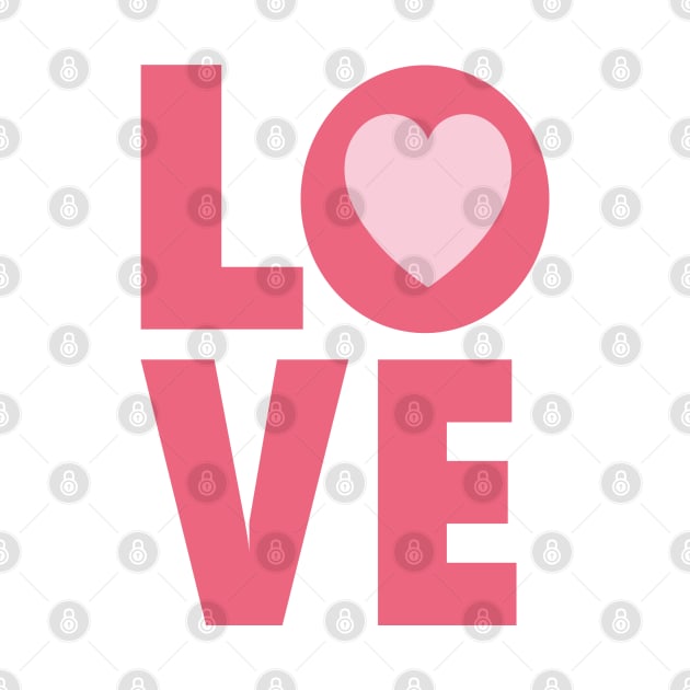 Love Letters in Pink Color and Heart - Valentines day Anniversary Romance Love Word Art Celebrations by Star58