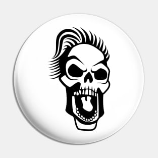 Screaming Skull Pin