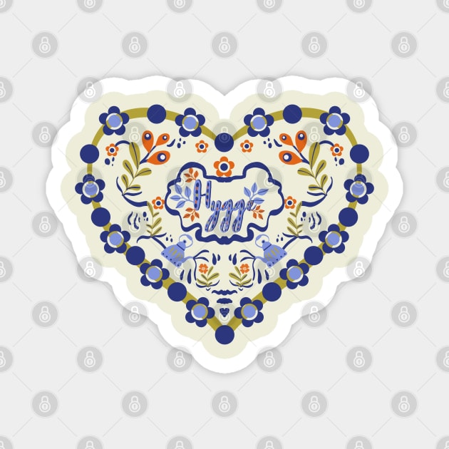 Hygge heart Magnet by Mimie20