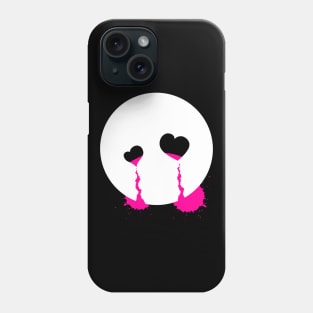 Crying heart emoji Phone Case