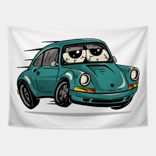 Cute little car Tapestry