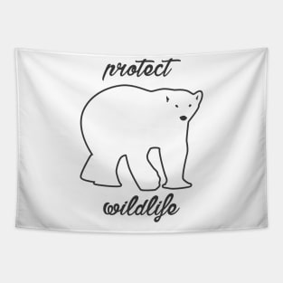 protect wildlife - polar bear Tapestry