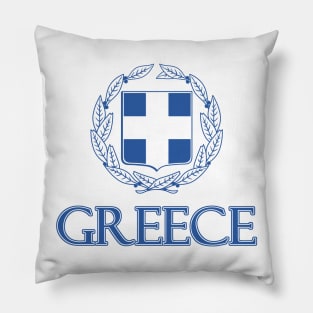 Greece  - Coat of Arms Design Pillow