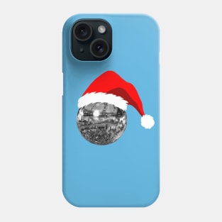 Silver Santa Christmas 1970s Disco Ball Phone Case