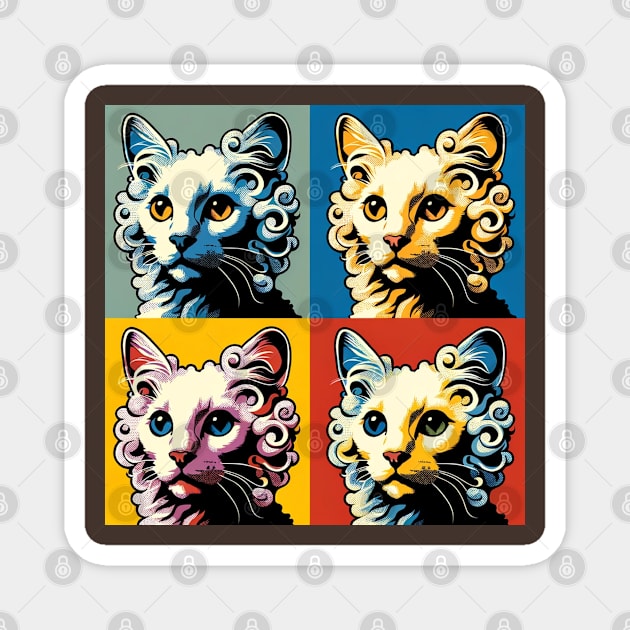 American Curl Pop Art - Cat Lovers Magnet by PawPopArt