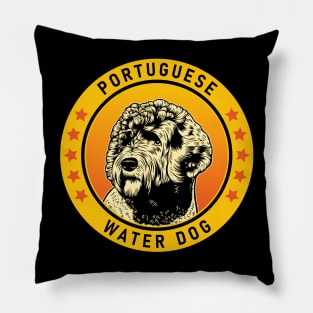 Portuguese Water Dog Portrait Pillow