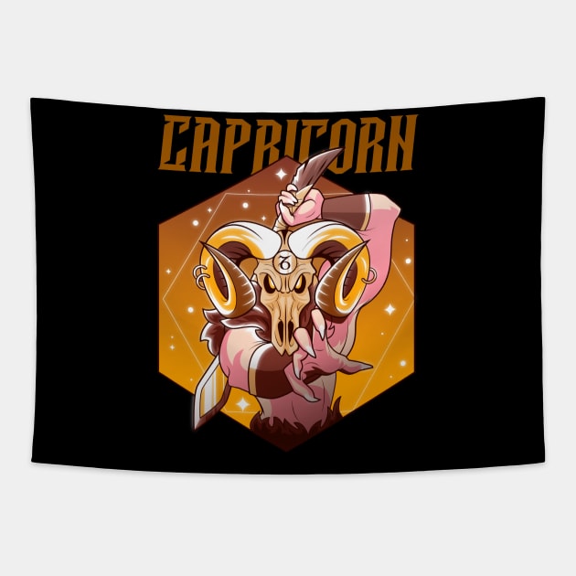 Capricorn / Zodiac Signs / Horoscope Tapestry by Redboy