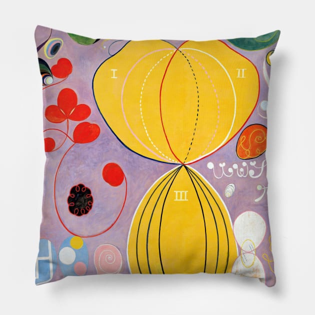 High Resolution Hilma af Klint Group Iv No 7 Adulthood 1907 Pillow by tiokvadrat