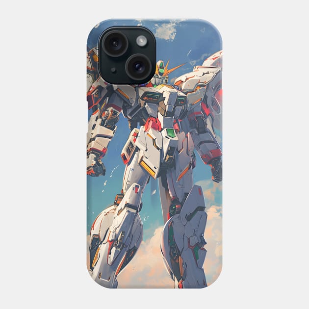 Winged Warriors: Gundam Wing, Mecha Epic, and Anime-Manga Legacy Unleashed Phone Case by insaneLEDP