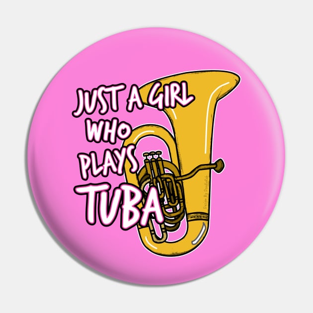 Just A Girl Who Plays Tuba Female Brass Player' Women's T-Shirt