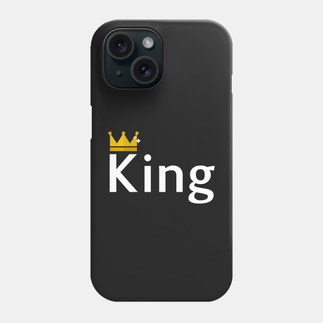 Her King, His Queen, King and Queen, Couples, Matching Phone Case by Prossori