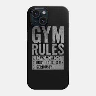 My Gym Rules - Funny Gym Quote Phone Case