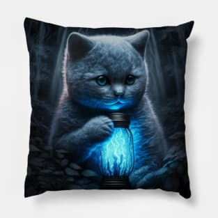 Spellworking British Shorthair Kitten Pillow