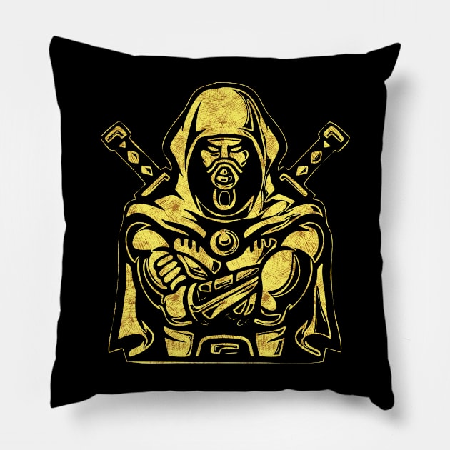 NINJA Warrior Your mind is your best weapon Pillow by Naumovski