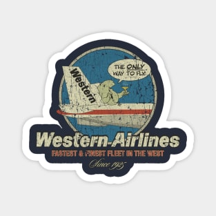 Western Airlines 1956 Magnet