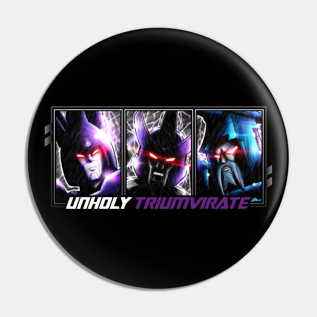 TF Class of 86' - Unholy Triumvirate Pin by DEADBUNNEH