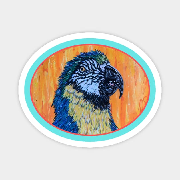 Parrot Head Magnet by KrissyK