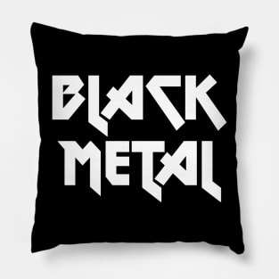 black metal logo Pillow