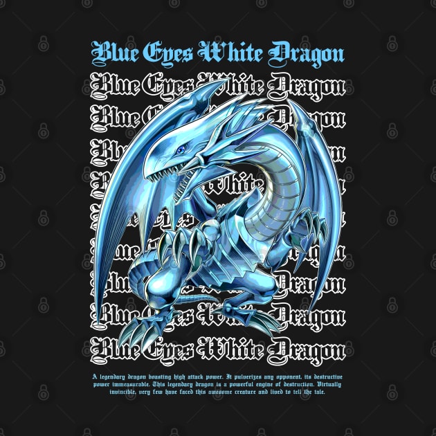 Colored Blue Eyes Dragon by DeathAnarchy