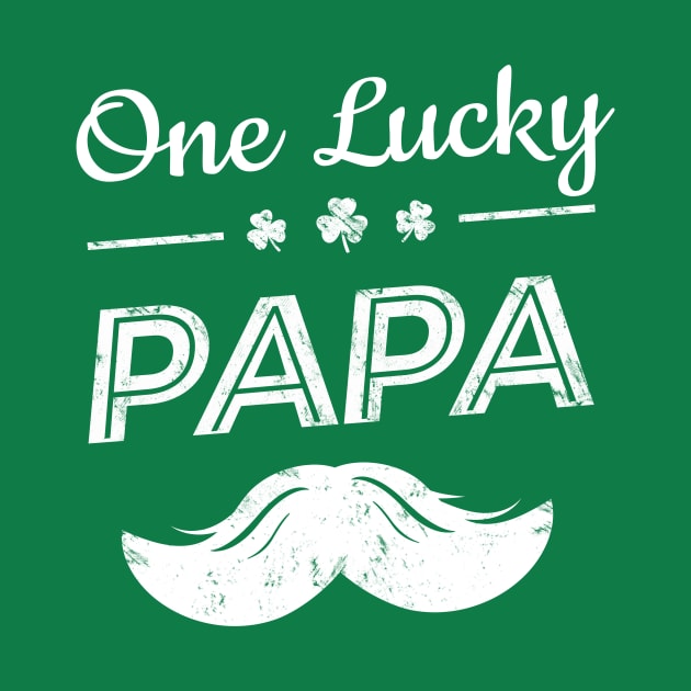 One Lucky Papa Funny St Patrick's Day gift by Yasna