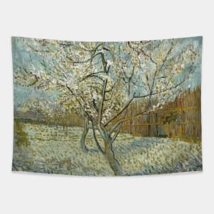 The Pink Peach Tree by Vincent van Gogh Tapestry