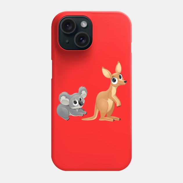 Cute Australian Animals Phone Case by ddraw