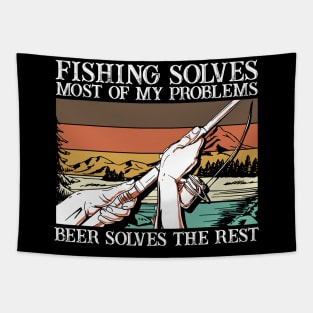 Fishing Solves Most Of My Problems Tapestry