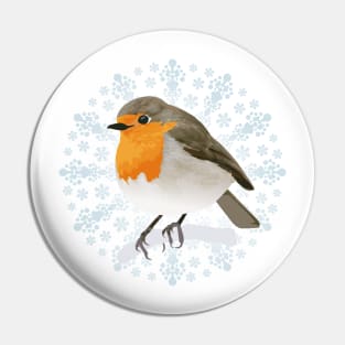 Christmas Robin Pin