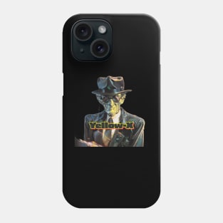 A Yellow-X Man in Black Phone Case