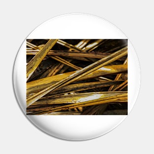 Old Flax Leaves Pin