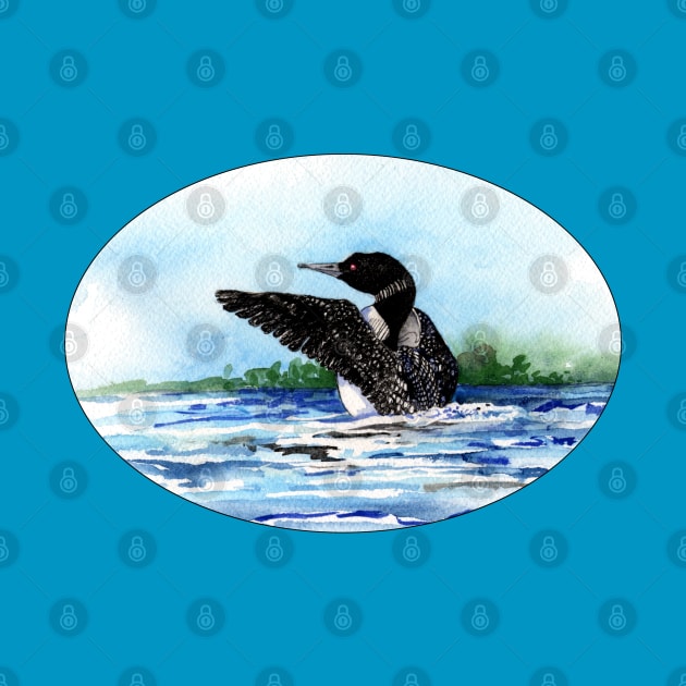 Watercolor Loon by Zodiart