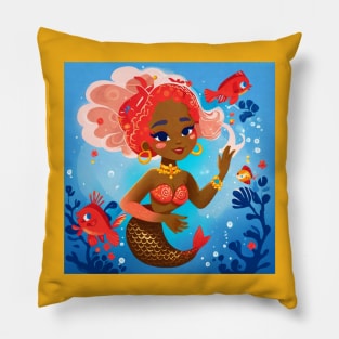 mermaid girl Pillow