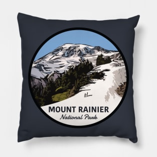 Mount Rainier National Park Paradise Hiking Pillow