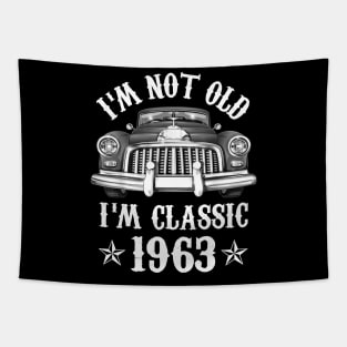 59 Year Old Vintage 1963 Classic Car 59th Birthday Gifts Tapestry