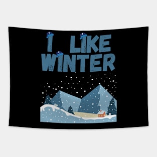 I Like Winter Tapestry