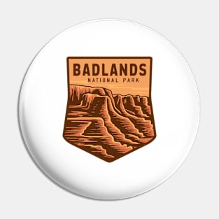 Badlands National Park Dramatic Landscape Pin