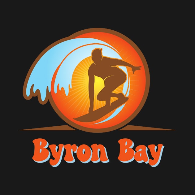 Byron Bay Retro Surfer by She Gets Creative